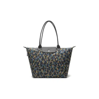 LONGCHAMP Le Pliage Fabric Tote Bag Shopping Bag Shoulder Bags Women's Nordic Blue Multicolor