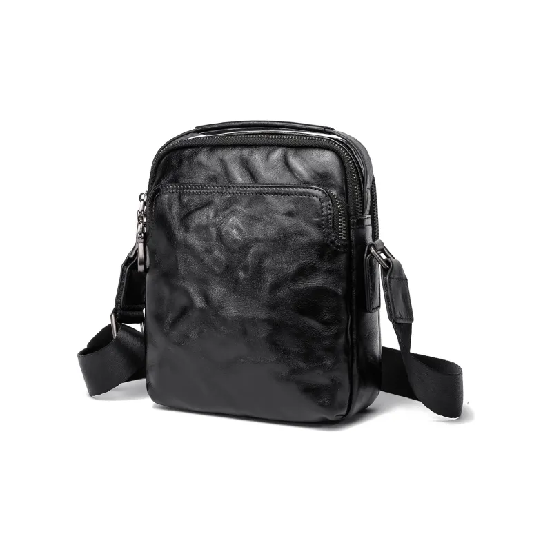 Ace Paul Cow Leather Shoulder Bag Crossbody Bag Regular Men's Black-1