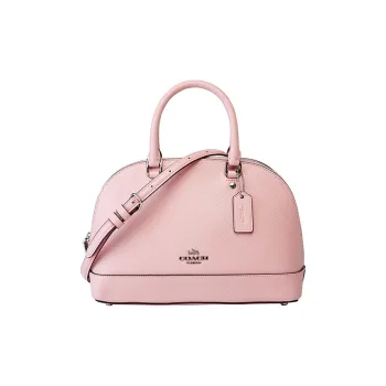 COACH Leather Handbag Small Size Women's Cherry Blossom Pink