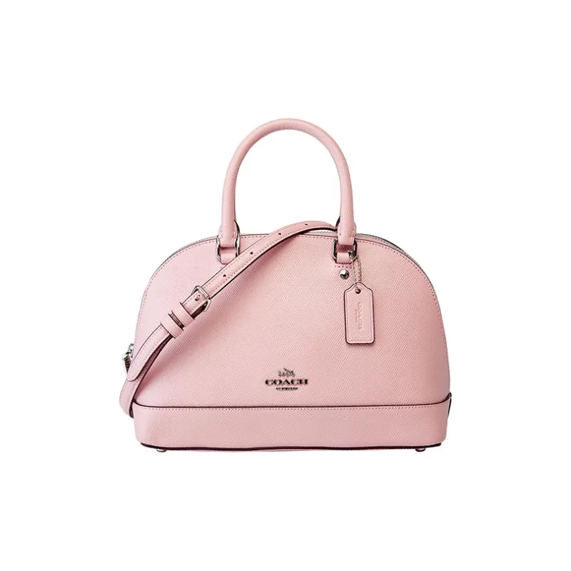 COACH Leather Handbag Small Size Women's Cherry Blossom Pink-0