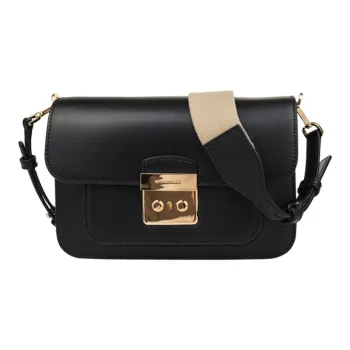 MICHAEL KORS Sloan Cow Leather Camera Bag, Crossbody Bag, Shoulder Bag Women's Pure Black