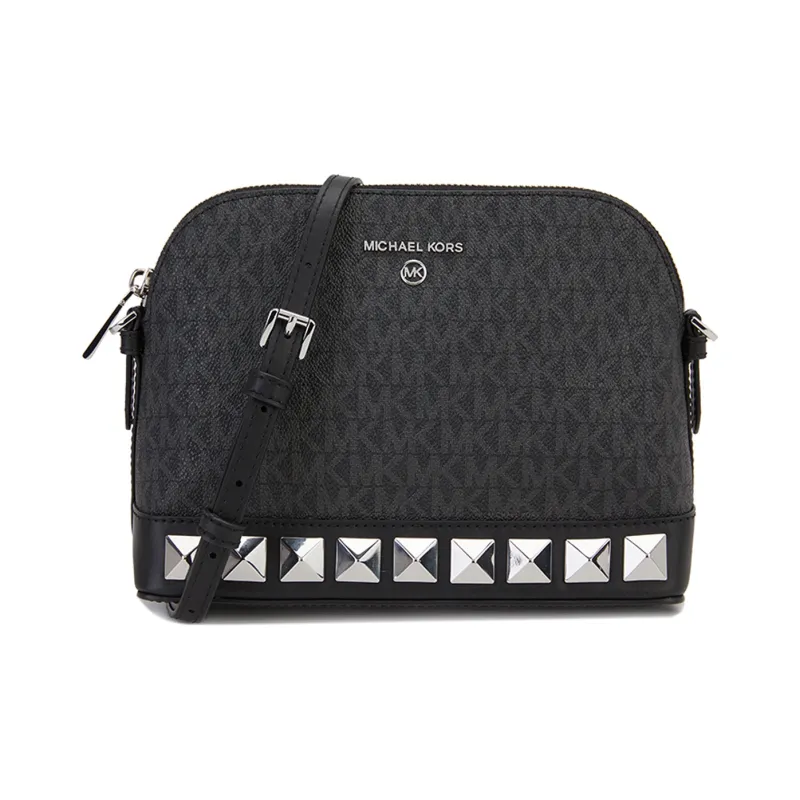MICHAEL KORS Charm PVC Shoulder Bag Women's Black-0