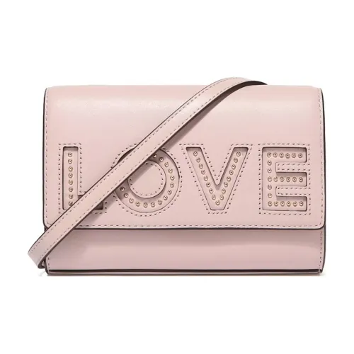 MICHAEL KORS MK Ruby Cow Leather Envelope Bag Shoulder Bag Crossbody Bag Women's Light Pink