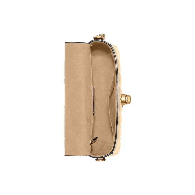 COACH × Jennifer Lopez Collaboration Marlie Leather Pillow Bag, Handbag, Crossbody Bag Medium Size Women's Ecru-2