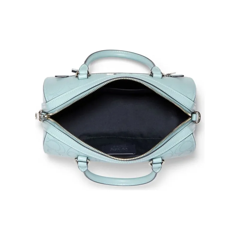 COACH Rowan Cow Leather Shoulder Bag, Crossbody Bag, Handbag Large Size Women's Aqua Green-1