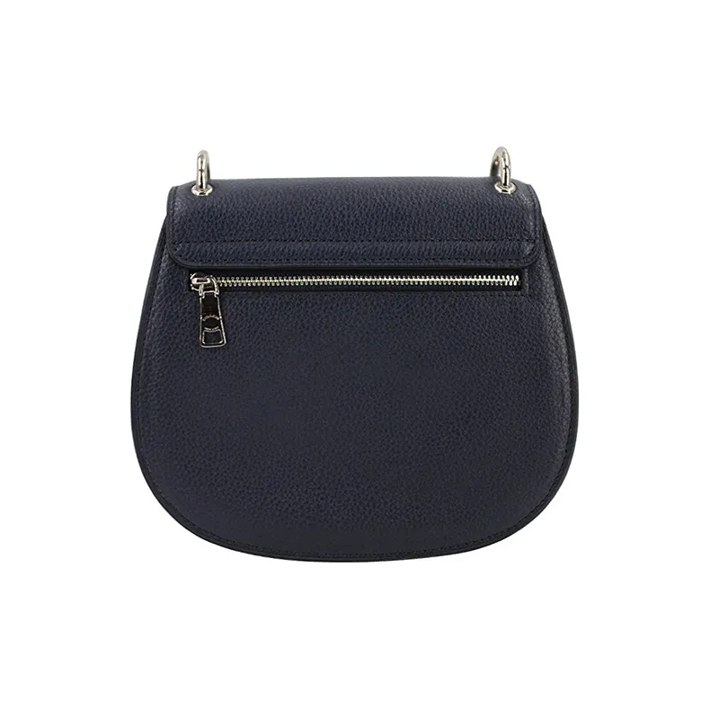 COACH Leather Saddle Bag Crossbody Shoulder Bag Women's Dark Blue-2