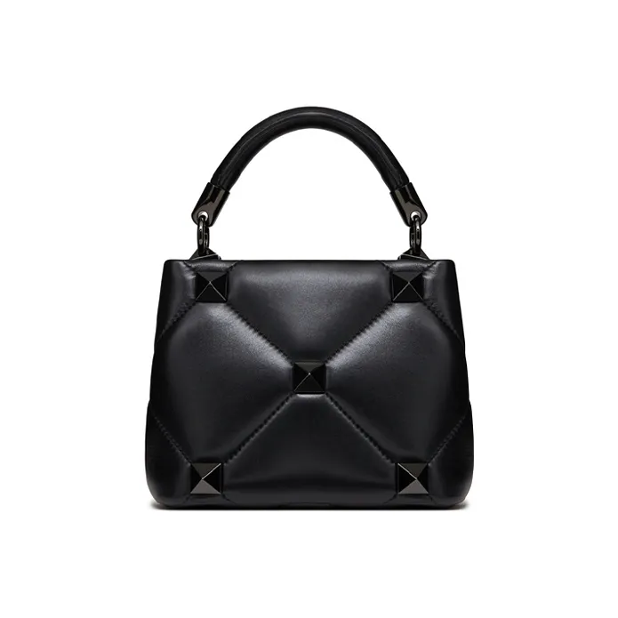 Valentino ROMAN STUD Sheepskin Handbag Shoulder Bag Crossbody Bag Mini Women's Black-2