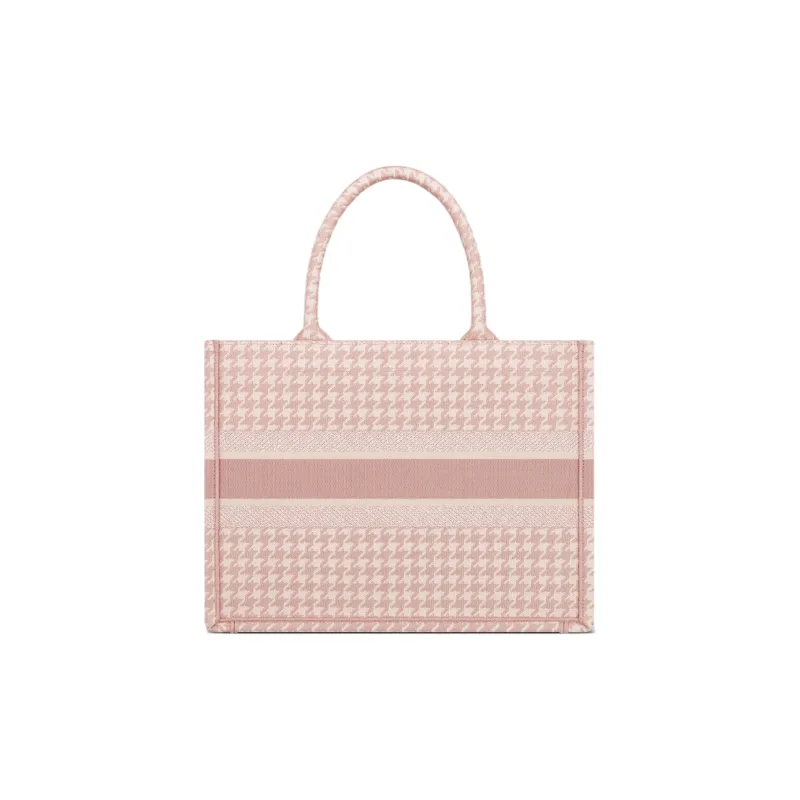 DIOR BookTote One Shoulder Large Capacity Handbag Tote Small Size Women's Pink/White-1