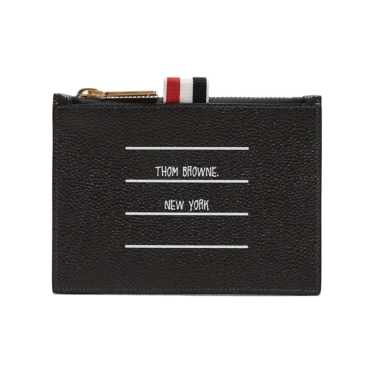THOM BROWNE Paper Label Print Cardholder-0