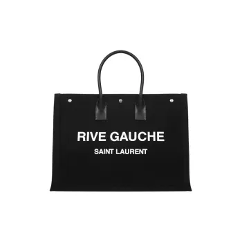 SAINT LAURENT Rive Gauche Tote Bag Black