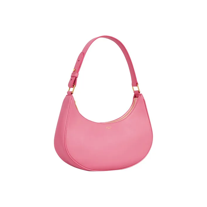 CELINE AVA Smooth Cow Leather Shoulder Bag Handbag Shoulder Bag Women's Vibrant Pink-1