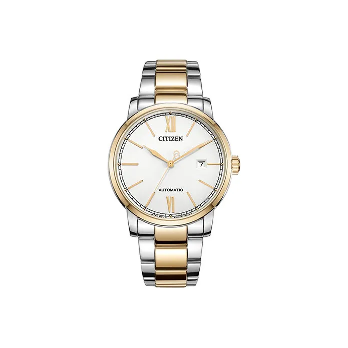 CITIZEN Mechanical Movement Stainless Steel Strap Watch Men's Watch White Dial NJ0136 81A-0