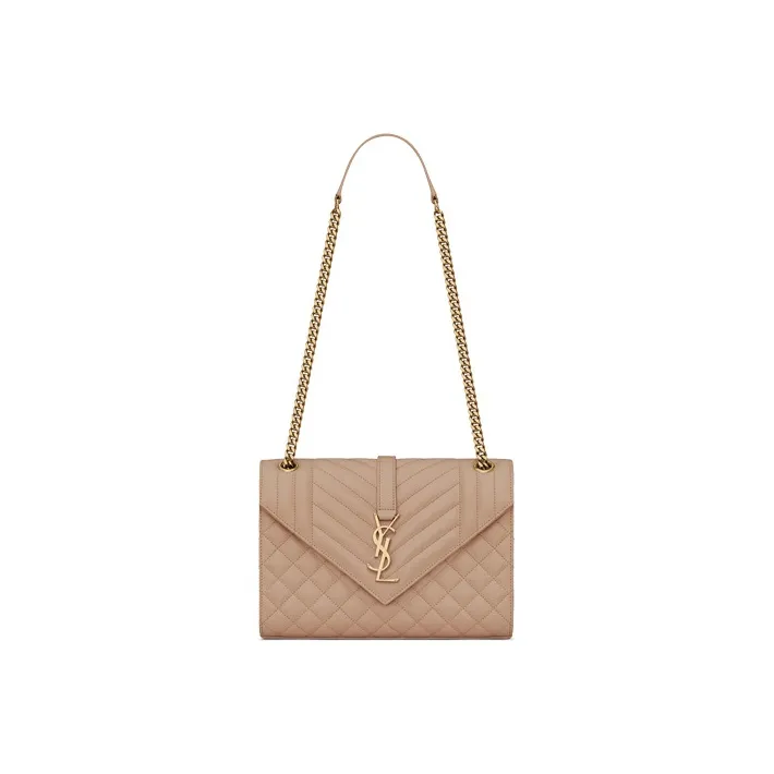 SAINT LAURENT Matelassé Envelope Medium Shoulder Bag-1