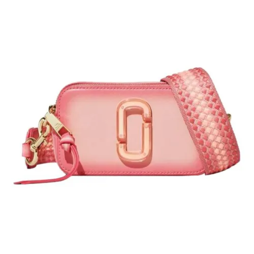 MARC JACOBS Snapshot Cow Leather Camera Bag, Box Bag, Shoulder Bag, Crossbody Bag Women
s Neon Pink