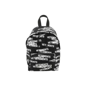 Vetements Nylon With Canvas Backpack Men's Black