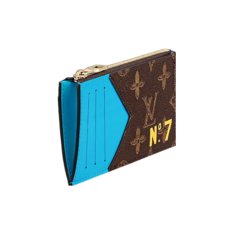 LOUIS VUITTON Coin Card Holder Monogram Brown-1