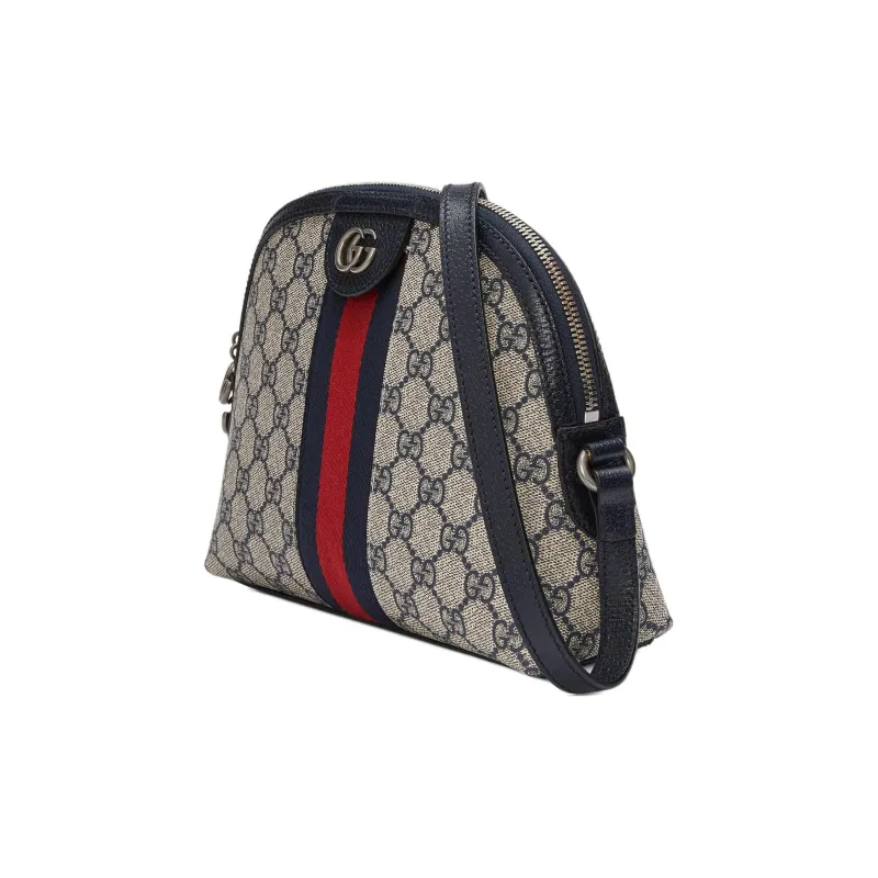 GUCCI Canvas With Leather Dome Bag, Crossbody Bag, Shoulder Bag Small Size Women's-1