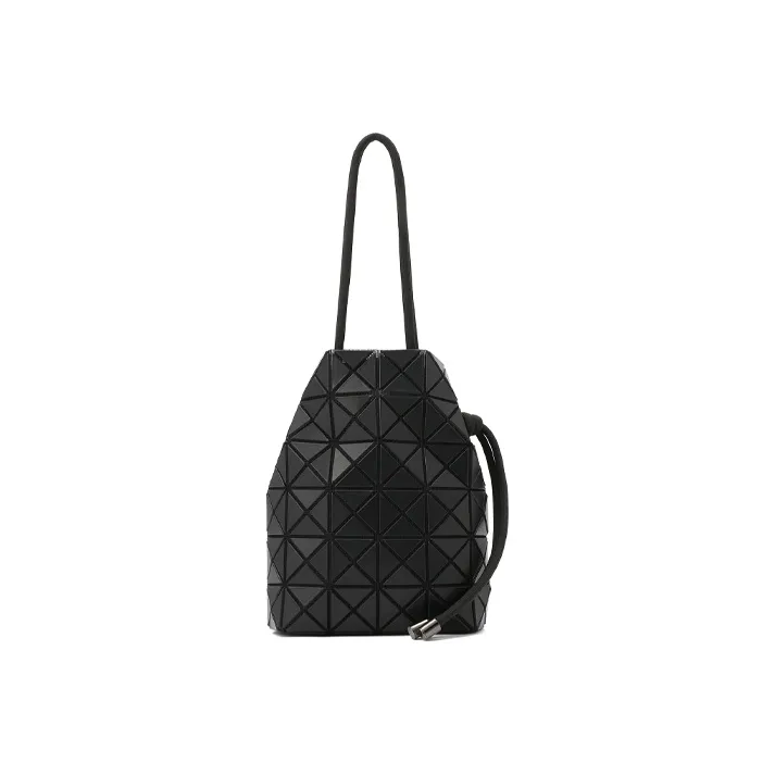 ISSEY MIYAKE WringPrism Polyester Bucket Bag Crossbody Bag Women's Black-1