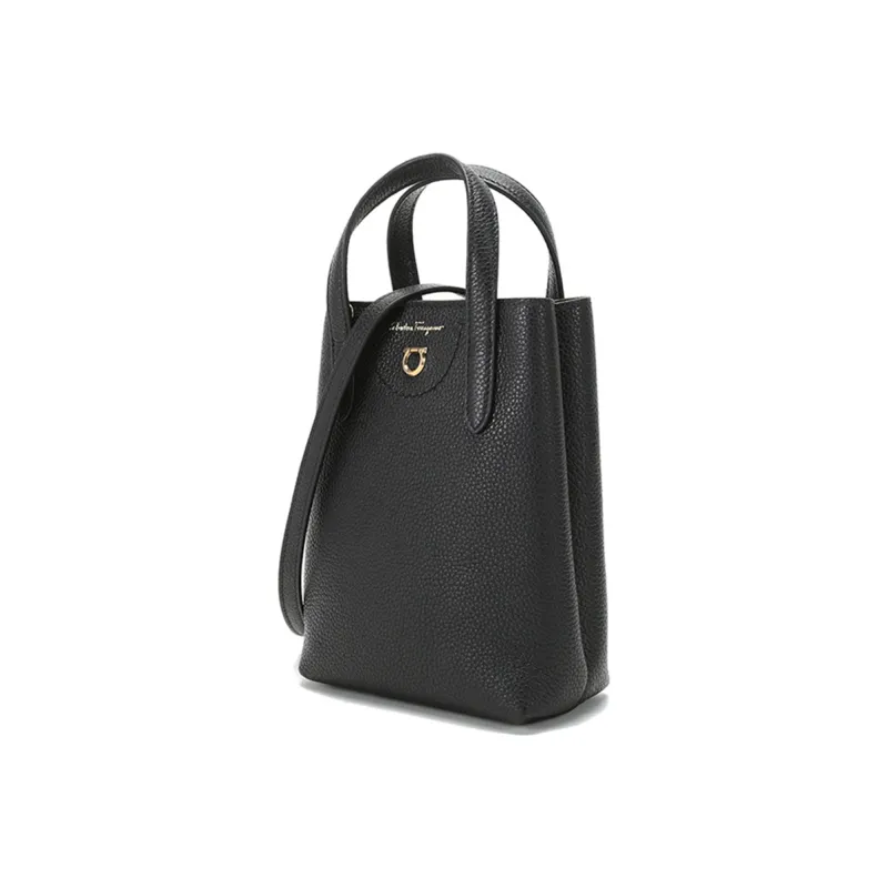 FERRAGAMO Cow Leather Handbags Crossbody Bags Mini Women's Black-1