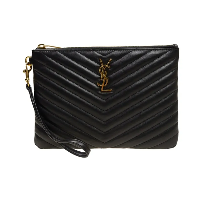 SAINT LAURENT Cassandre Matelassé A5 Pouch-0