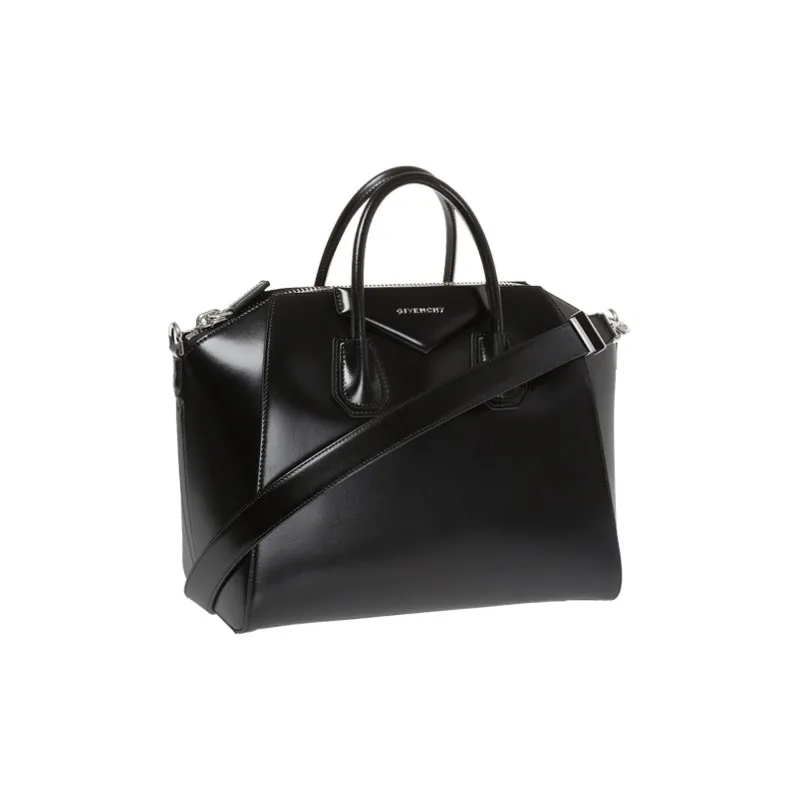 GIVENCHY Antigona Sheepskin One Shoulder Handbag Medium Size Women's Black-1