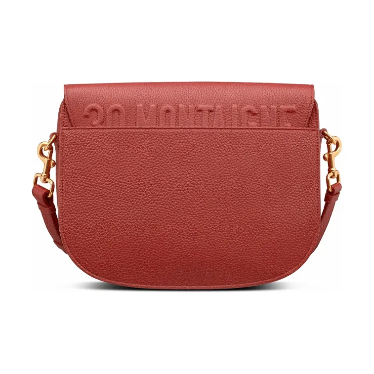 DIOR Bobby Cow Leather Clutch Large Size Women's Brick Red-3