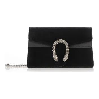 GUCCI Dionysus Velvet Crossbody Bag Shoulder Bag Women's Black
