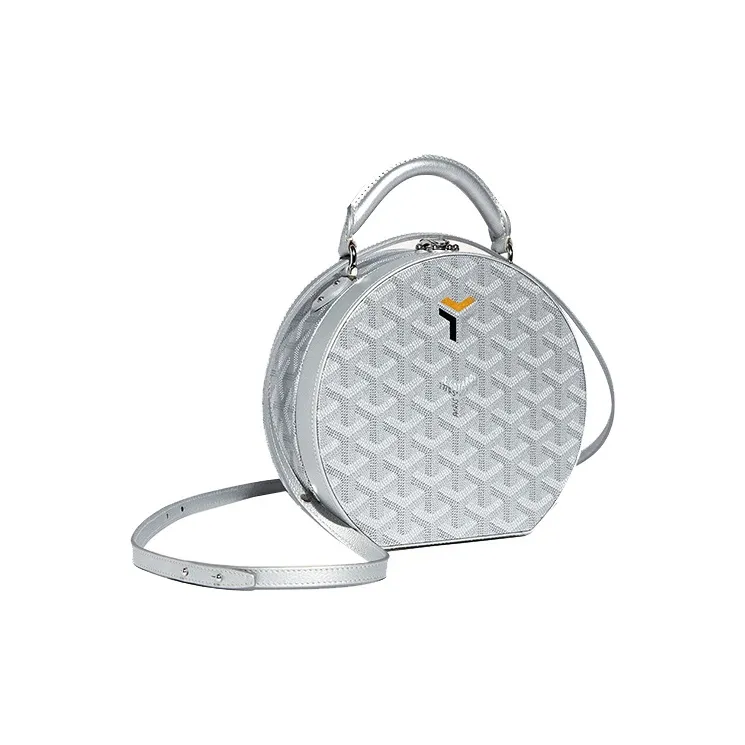 GOYARD ALTO Canvas With Leather Crossbody One Shoulder Handbags Mini Women's Silver-1