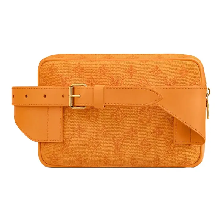 LOUIS VUITTON Outdoor Bumbag Monogram Denim Ocre-3