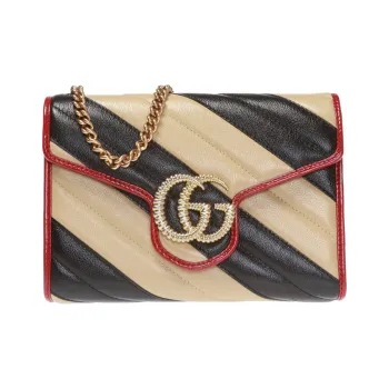 GUCCI Marmont Quilted Leather Wallet, Shoulder Bag, Crossbody Bag Women's