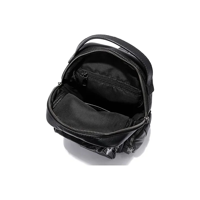 Ace Paul Cow Leather Sling Bag Mini Backpack Regular Men's Black-5