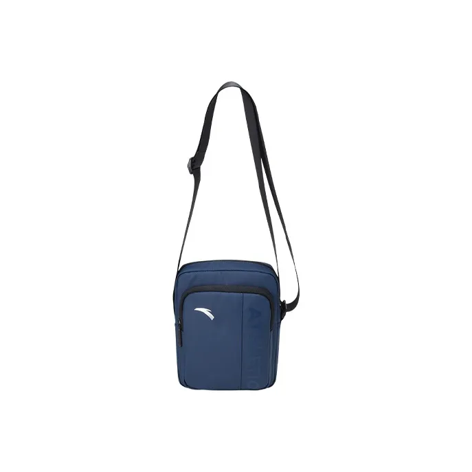 Anta Adhesive Film Sports Bag Shoulder Bag Crossbody Bag Men's Ceramic Tiles Blue-0