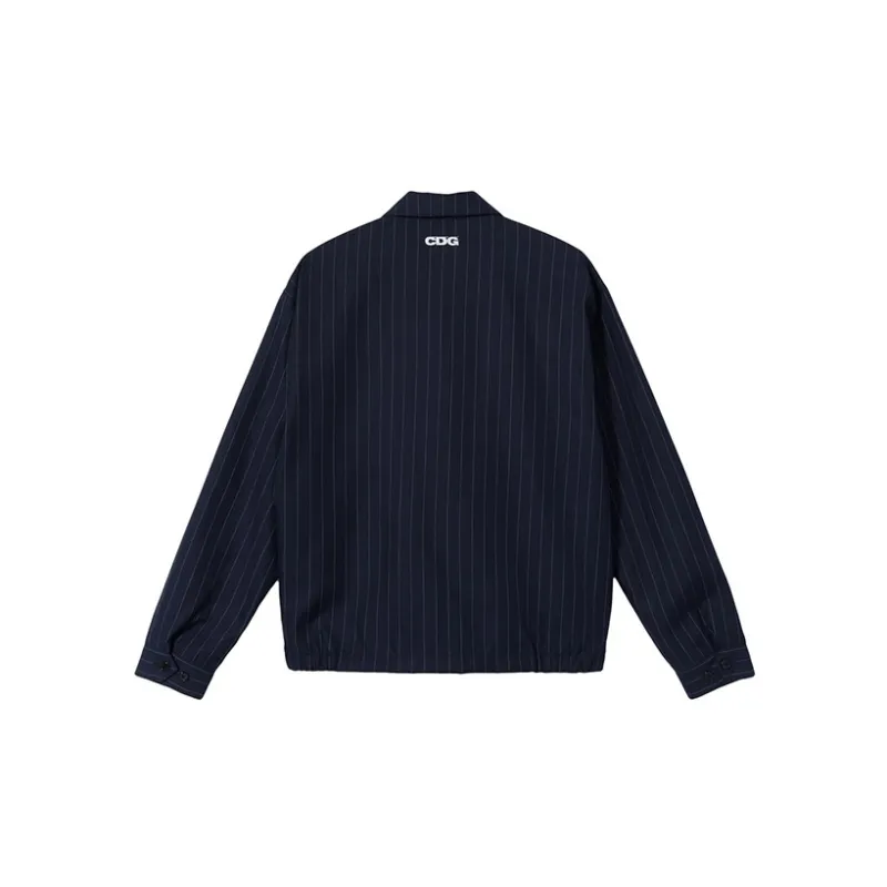 Stussy X Comme Des Garçons Pin Striped Bing Jacket-1