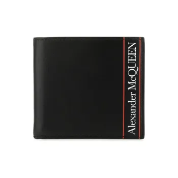 Alexander McQueen Leather Wallet Men's Black