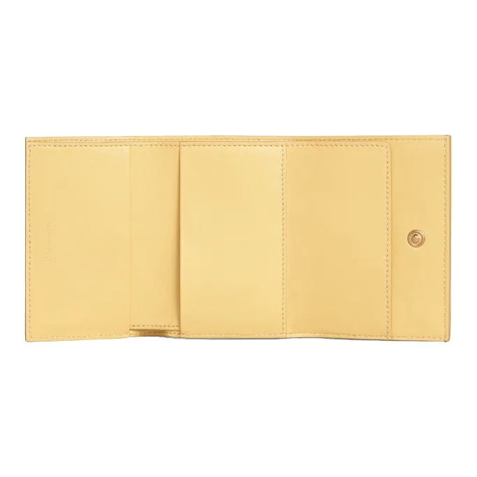 CELINE Grain Calfskin Wallet Women's Chick Yellow-3