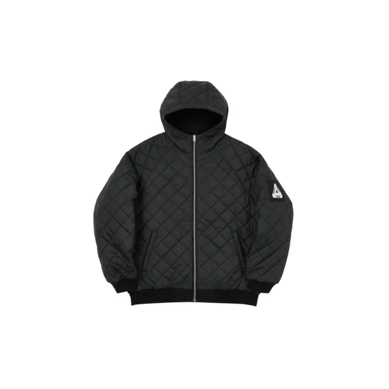 PALACE Puffer Jackets Unisex Black-3