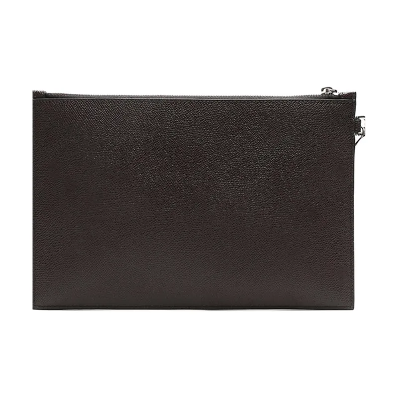 BALLY Leather Clutch Men's Coffee-2