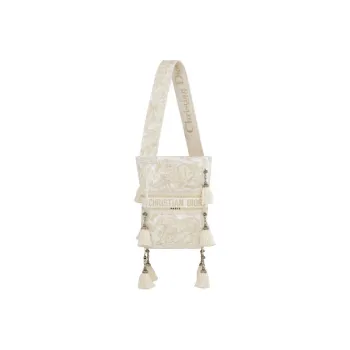 DIOR D-Bubble Collection Embroidery Bucket Bags Shoulder Bags Handbags Women's Gold