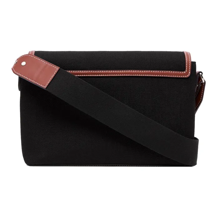 Burberry Note Calfskin Trim Messenger Bag, Handheld Crossbody Bag, Shoulder Bag Women's-3