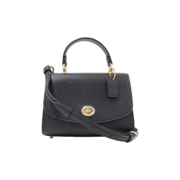 COACH Tilly Leather Shoulder Bag Crossbody Bag Handbags Mini Women's Black