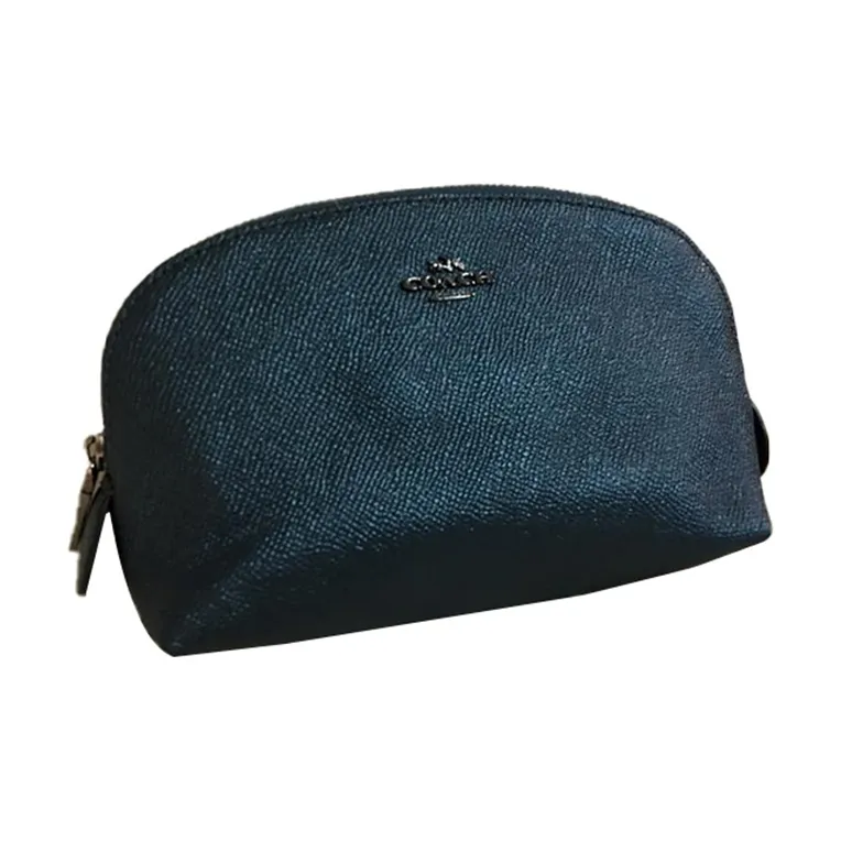 COACH Cosmetic Makeup Bags Peacock Blue-1