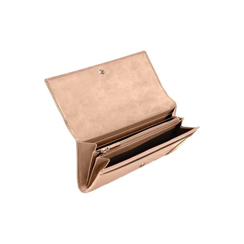 GUCCI Patent Leather Wallet Women's Nude Pink Candy Color-3