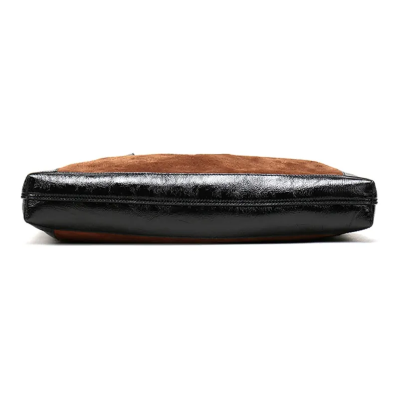 GUCCI Ophidia Suede Tote Combo Bag, Shoulder Bag Tubas Unisex Chestnut & Black-4
