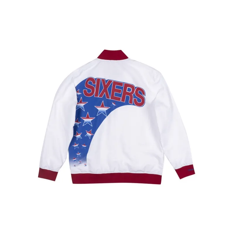 Mitchell Ness Jackets Unisex White-1