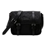 Gucci GG Guccissima Logo Messenger Bag Monogram Black