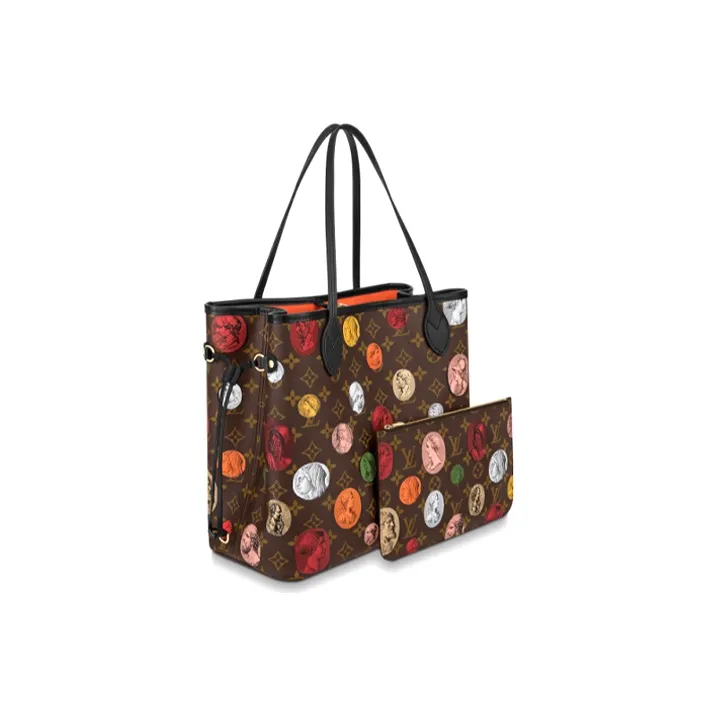 LOUIS VUITTON X Fornasetti Neverfull Mm Monogram Cameo Brown-2