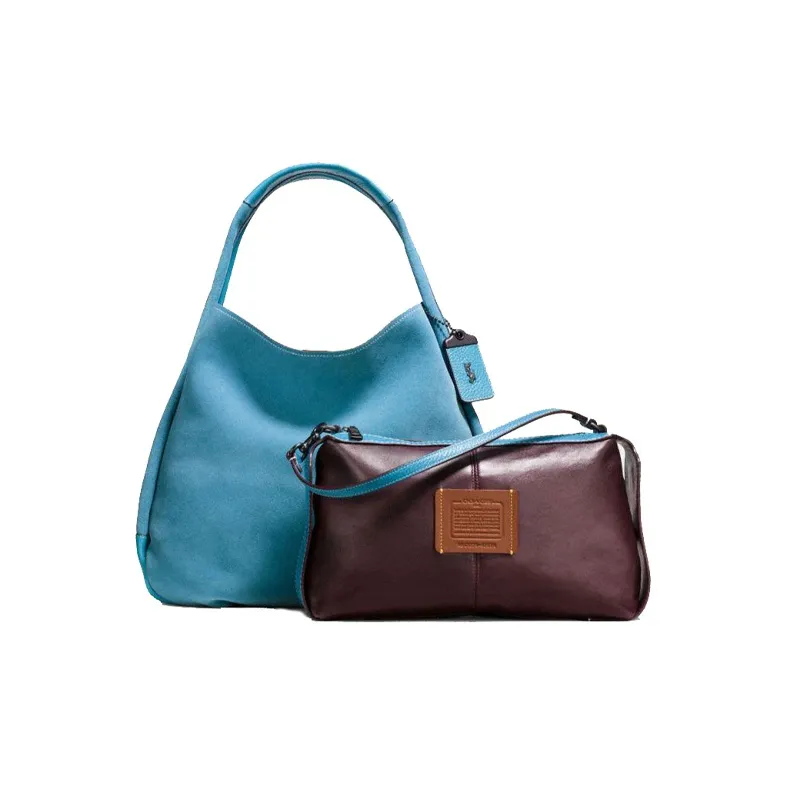 COACH Bandit Small Goatskin HOBO Shoulder Bag Handbag Large Size Women's Denim-1