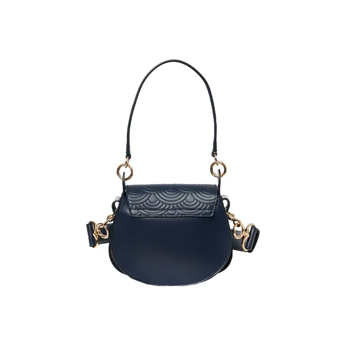 Chloe Tess Bright Calfskin Wallet, Handbag, Shoulder Bag, Crossbody Bag Women's Marine Blue-1