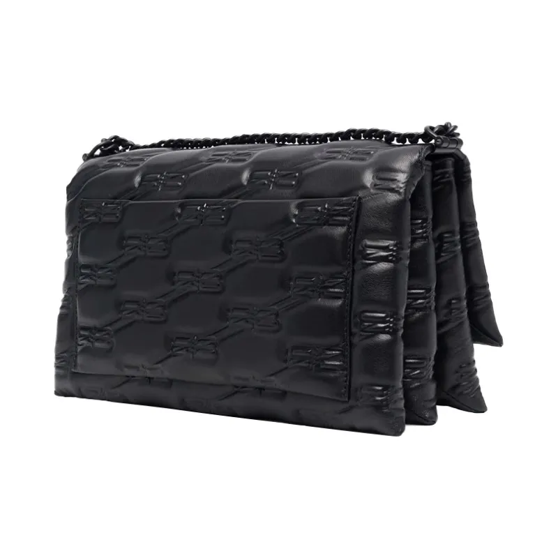 Balenciaga Women's Triplet Medium Bag Bb Monogram Black-3