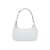 MICHAEL KORS Piper Cow Leather Patchwork With Artificial Leather Shoulder Bag Small Size Women's Light Blue